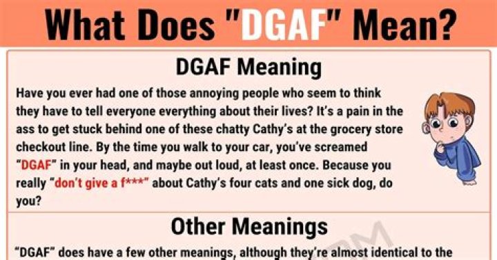 DGAF Slang: Understanding Its Meaning, Usage, and Cultural Impact
