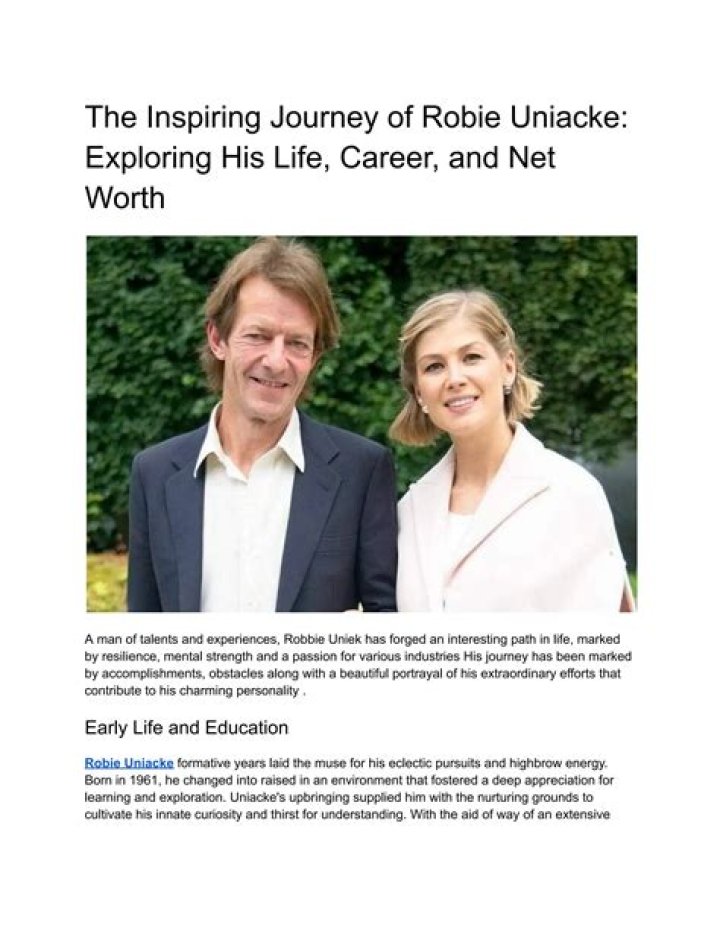 Robie Uniacke: A Comprehensive Guide to His Life, Achievements, and Legacy